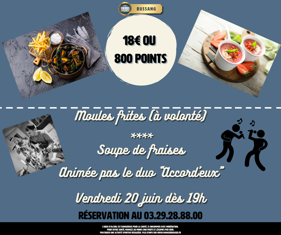 Moules frites à volonté
