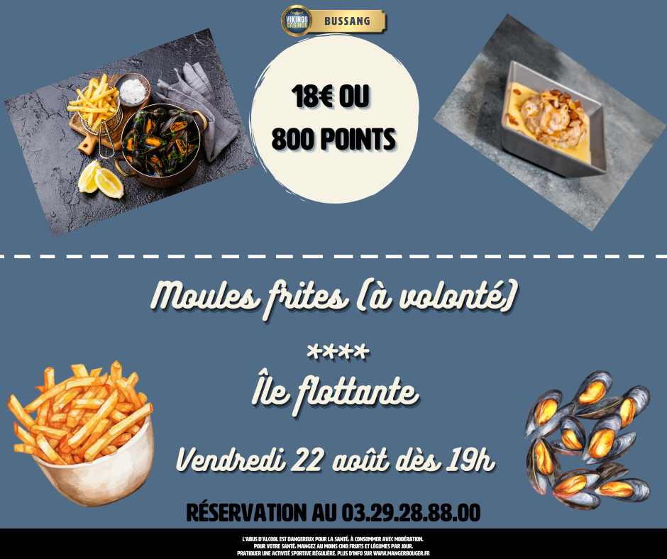 Moules frites à volonté