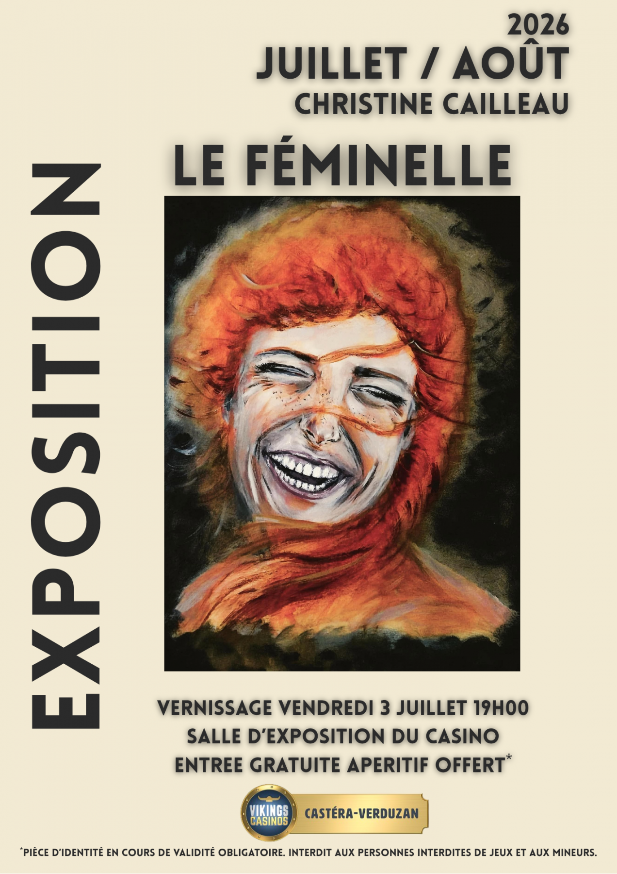 VERNISSAGE EXPOSITION DE CHRISTINE CAILLEAU: LE FÉMINELLE