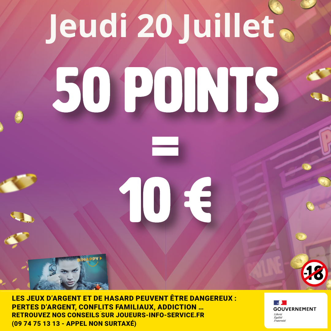 50 POINTS = 10€