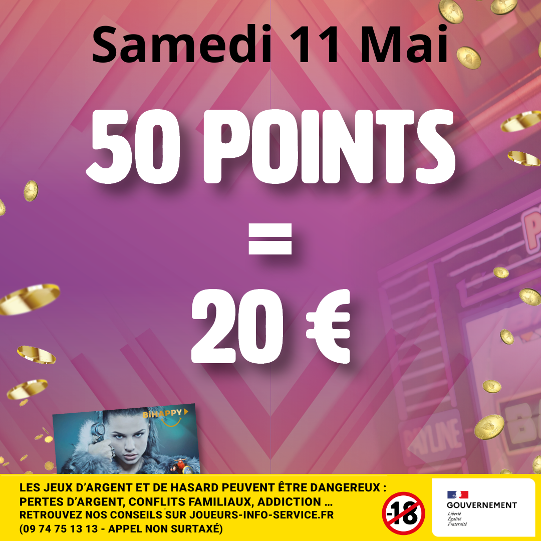 50 POINTS = 20€