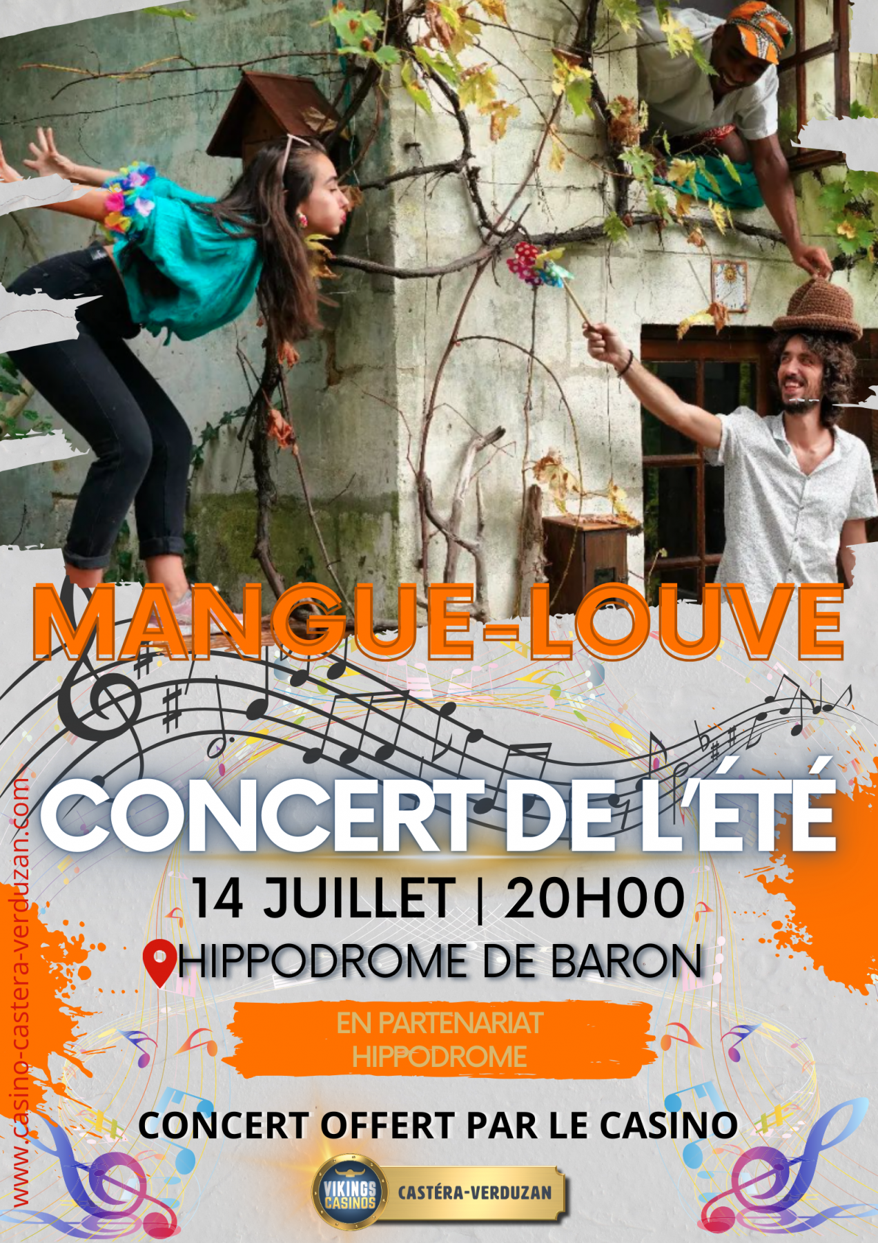 CONCERT DE L’ÉTÉ: MANGUE-LOUVE  (Hippodrome)