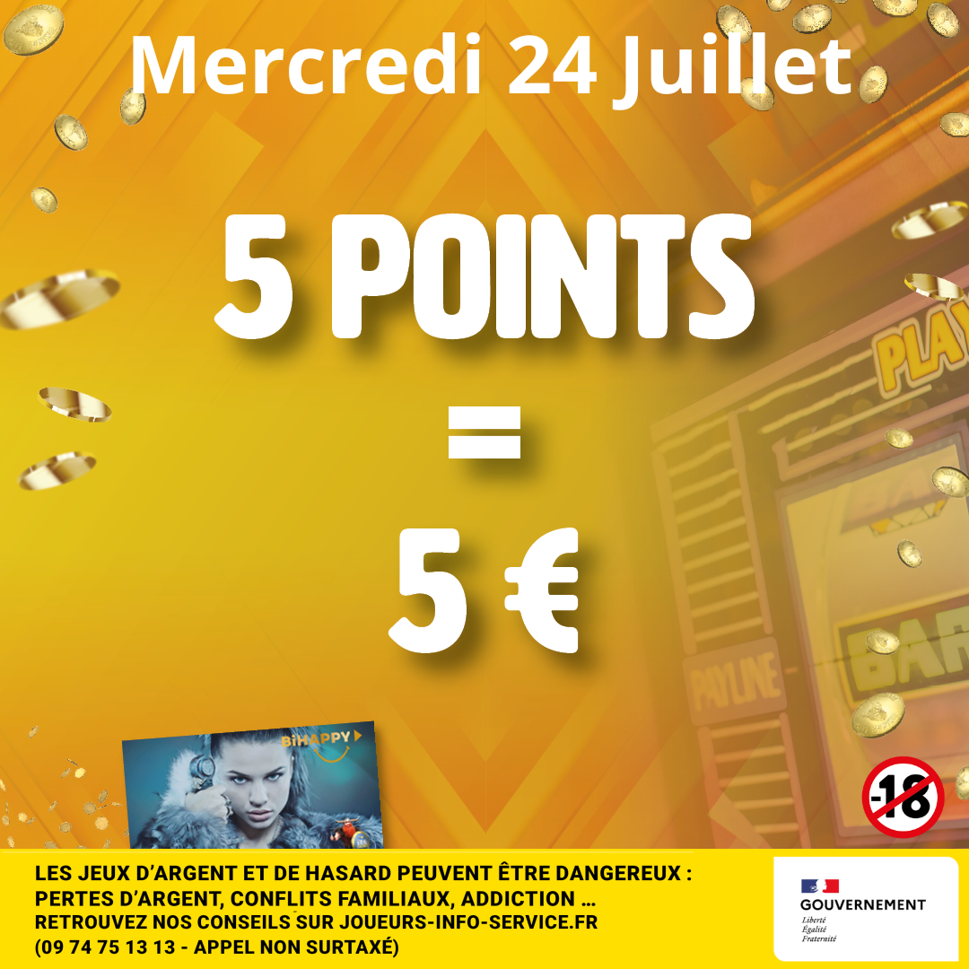 5 POINTS = 5€