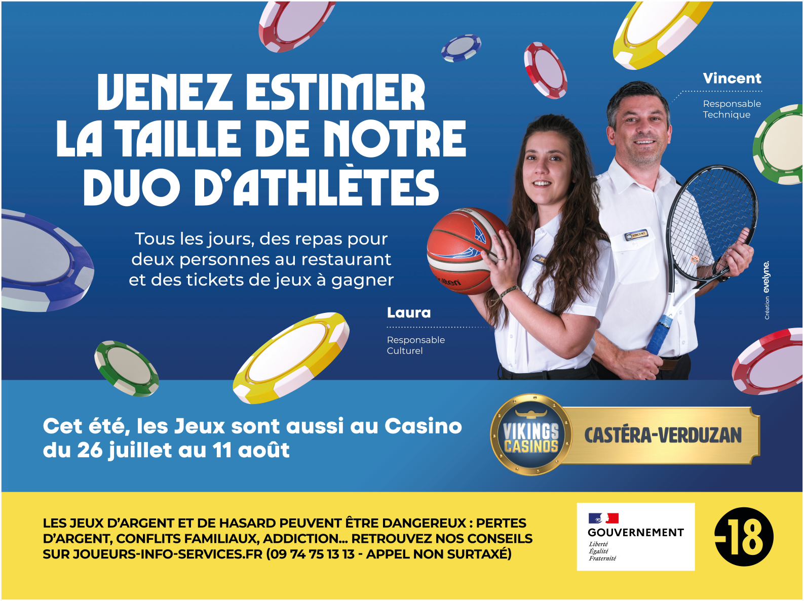 VENEZ ESTIMER LA TAILLE DE NOTRE DUO D'ATHLETES