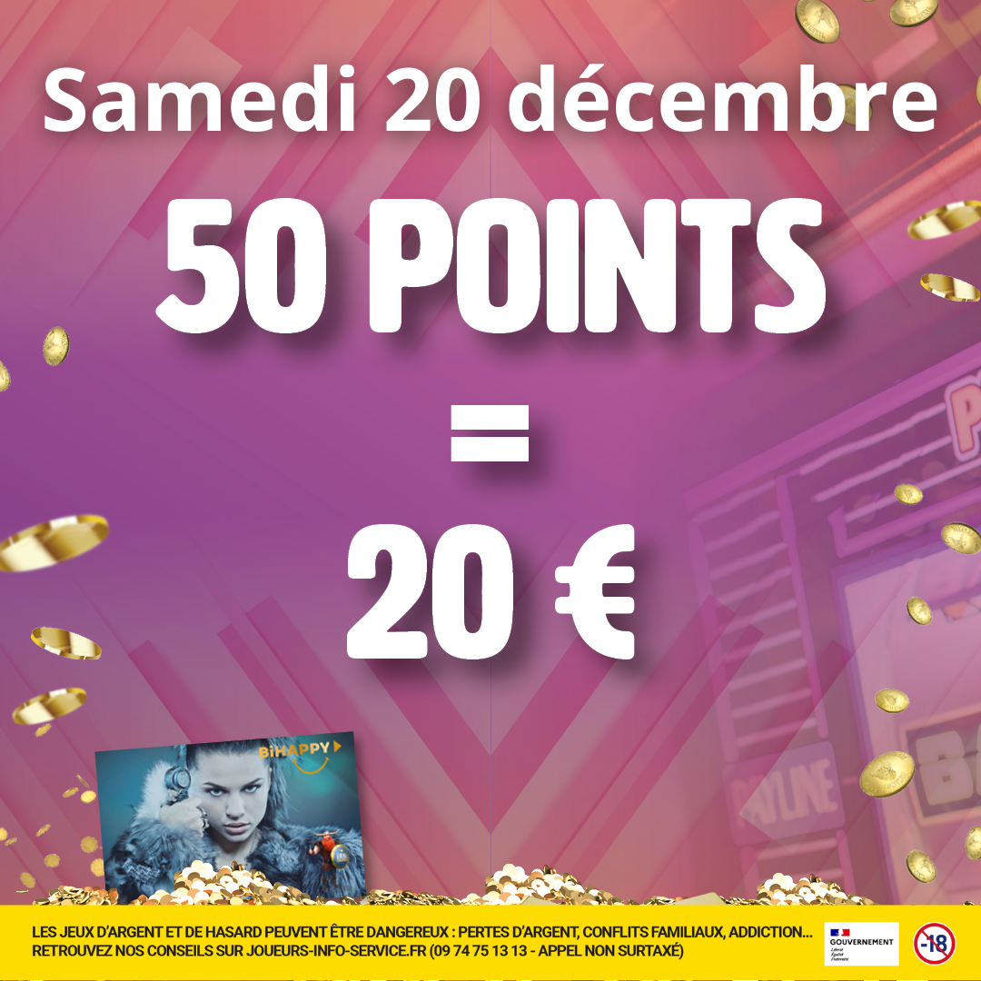 50 POINTS = 20€