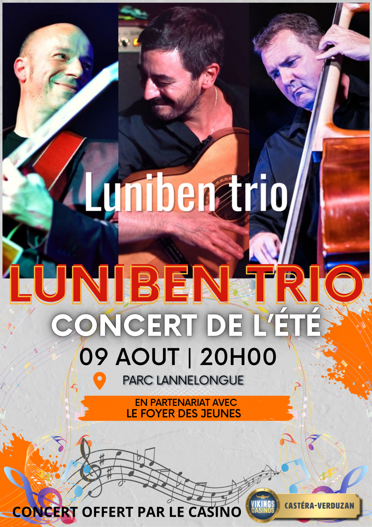 CONCERT DE L'ÉTÉ : LUNIBEN TRIO