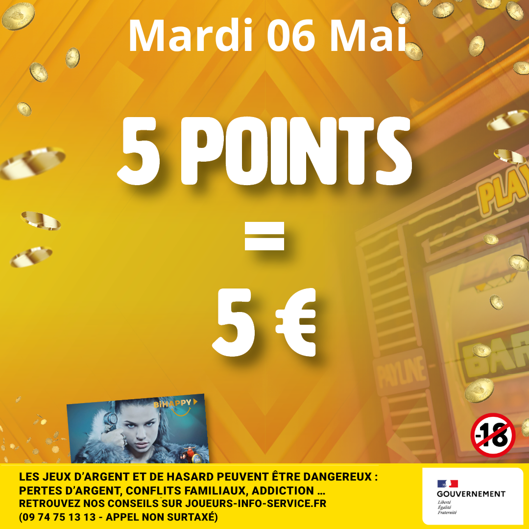 5 POINTS = 5€