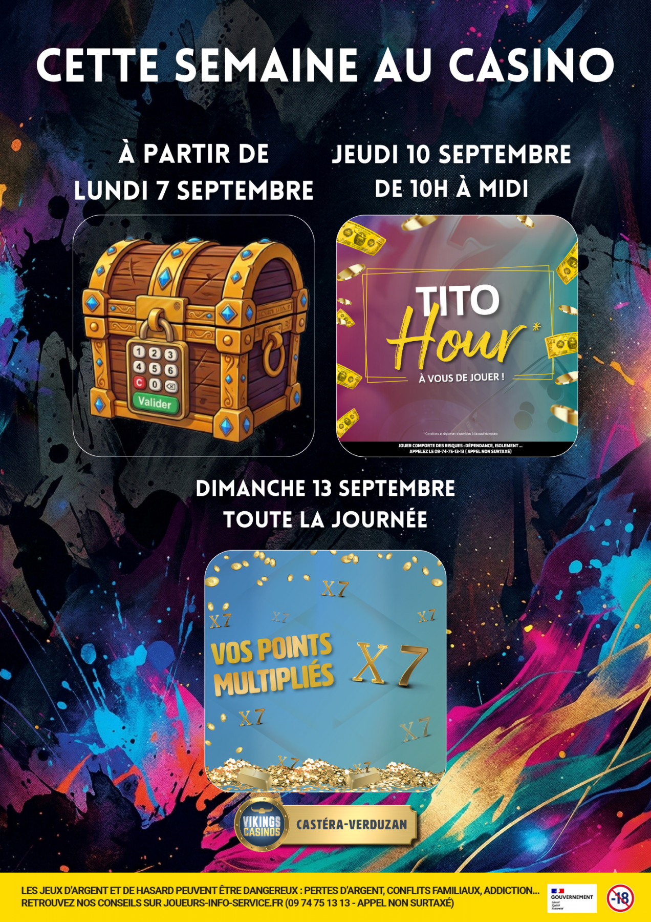 SEMAINE DU 7 SEPTEMBRE AU 13 SEPTEMBRE