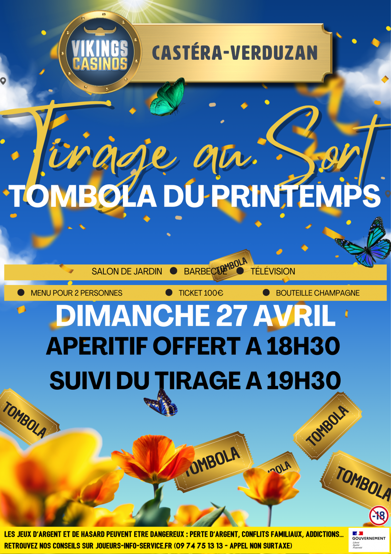 APRERITIF OOFERT + TIRAGE AU SORT TOMBOLA DU PRINTEMPS