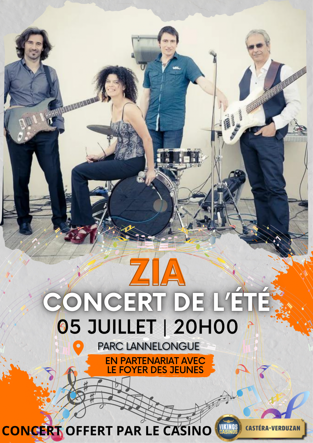 CONCERT DE L'ÉTÉ- ZIA AU PARC LANNELONGUE
