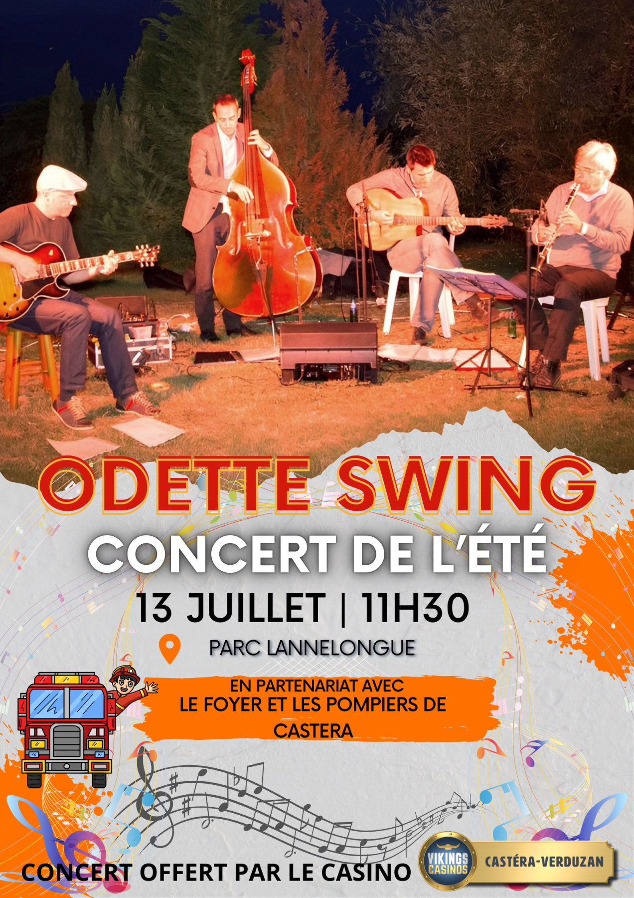 CONCERT DE L'ÉTÉ : ODETTE SWING 