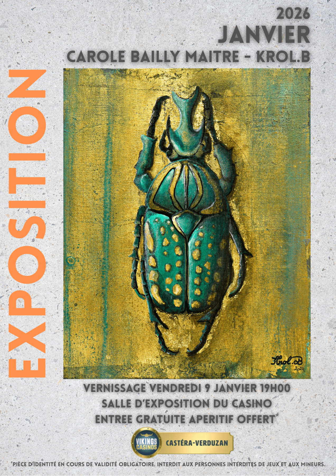 EXPOSITION PEINTURE JANVIER 2026: CAROLE BAILLY MAITRE
