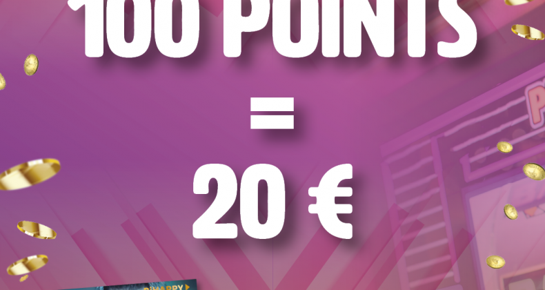 100 POINTS = 20 EUROS