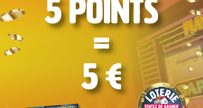 5 point = 5€ !