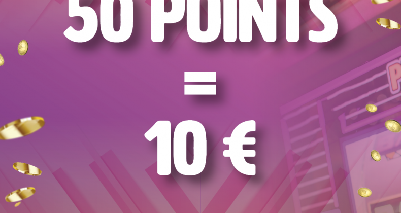 50 POINTS = 10€