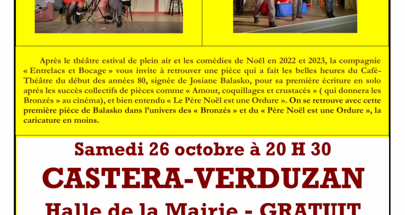 THEATRE: NUIT D'IVRESSE