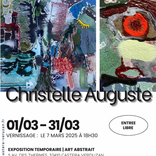 EXPOSTION PEINTURE MARS 2025 : CHRISTELLE AUGUSTE