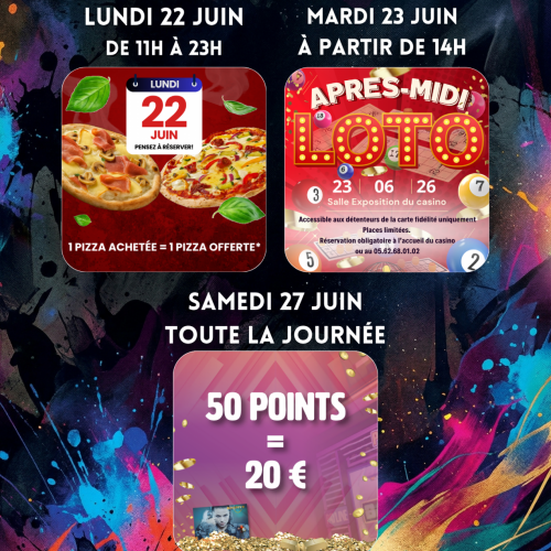 SEMAINE DU 22 JUIN AU 28 JUIN