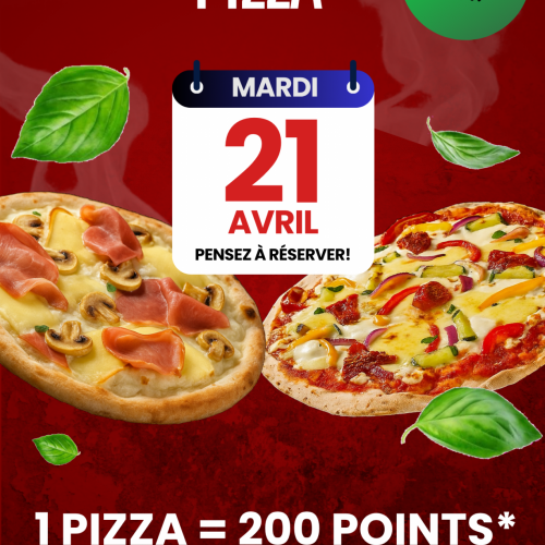 Votre PIZZA à 200 points!