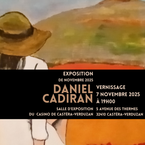 EXPOSITION PEINTURE NOVEMBRE 2025: DANIEL CADIRAN