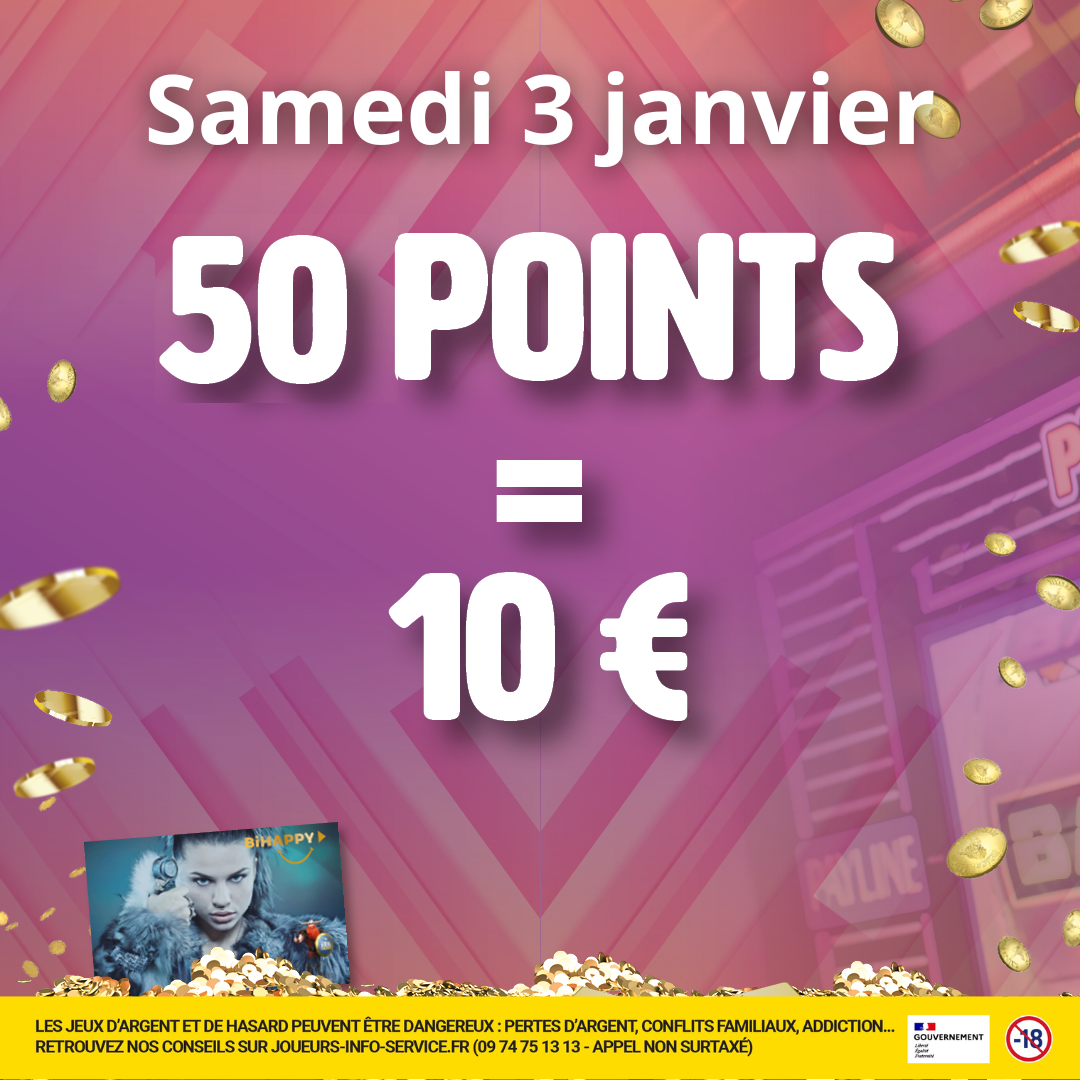 50 POINTS = 10€