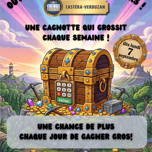 Grand Jeu 'Ouvre le Coffre aux Trésors' : Tentez de décrocher la cagnotte évolutive !