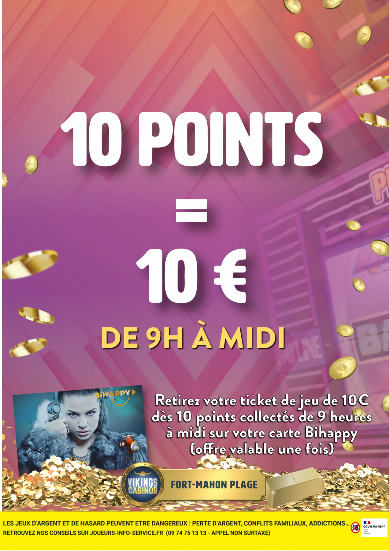 10 points = 10€ jusque midi