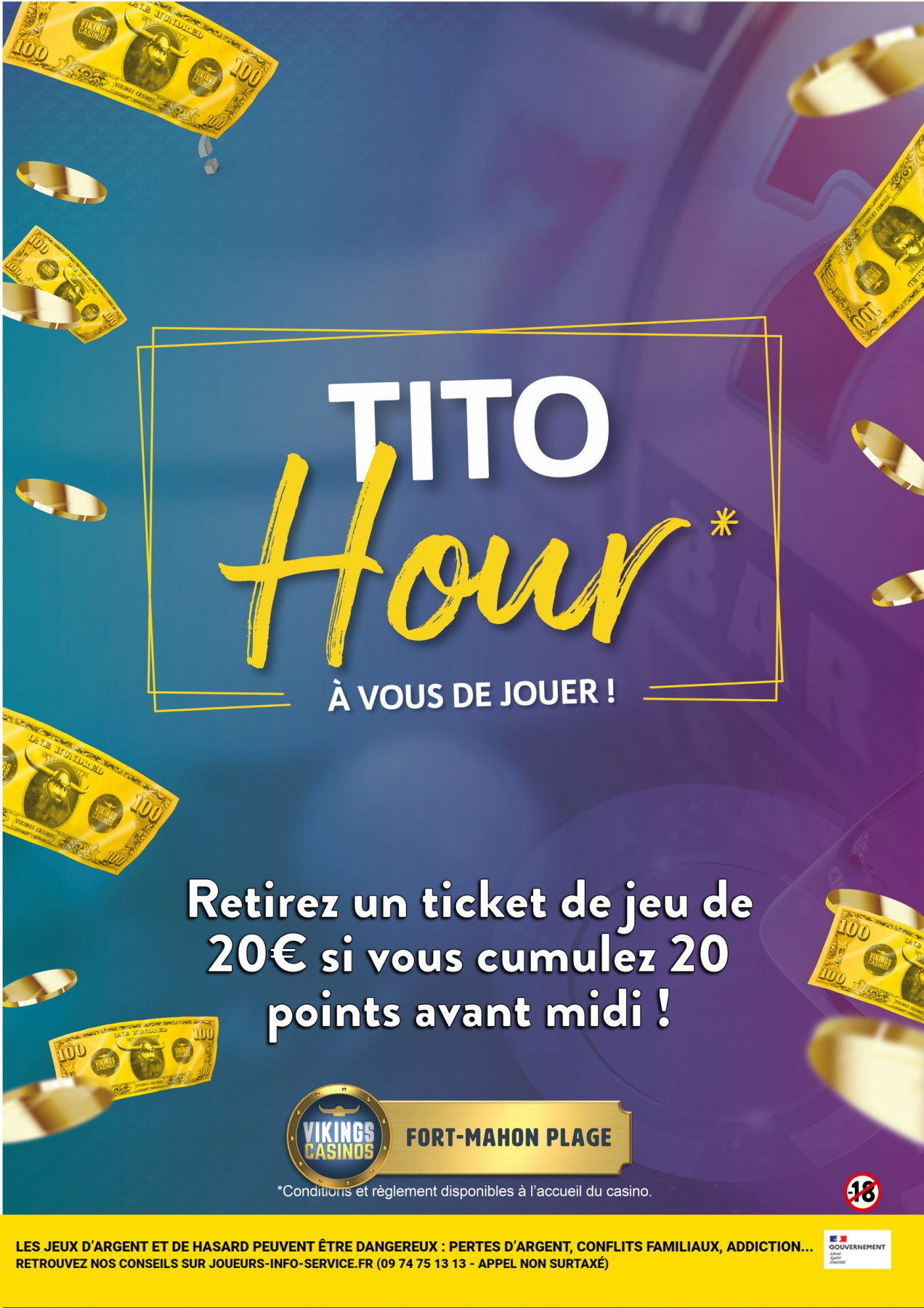 20 points= 20 € jusque 14h