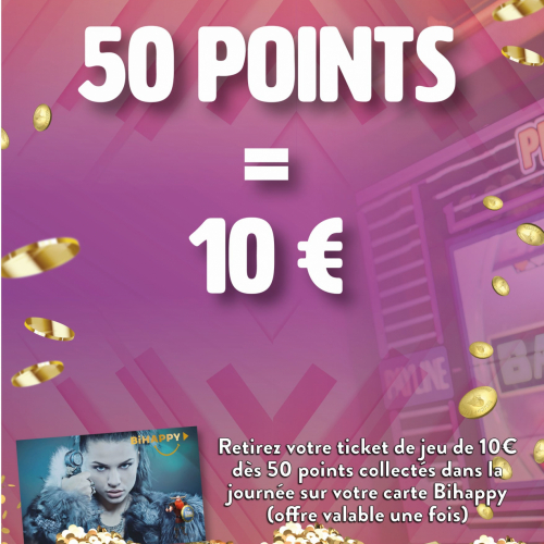 50 points = 10€