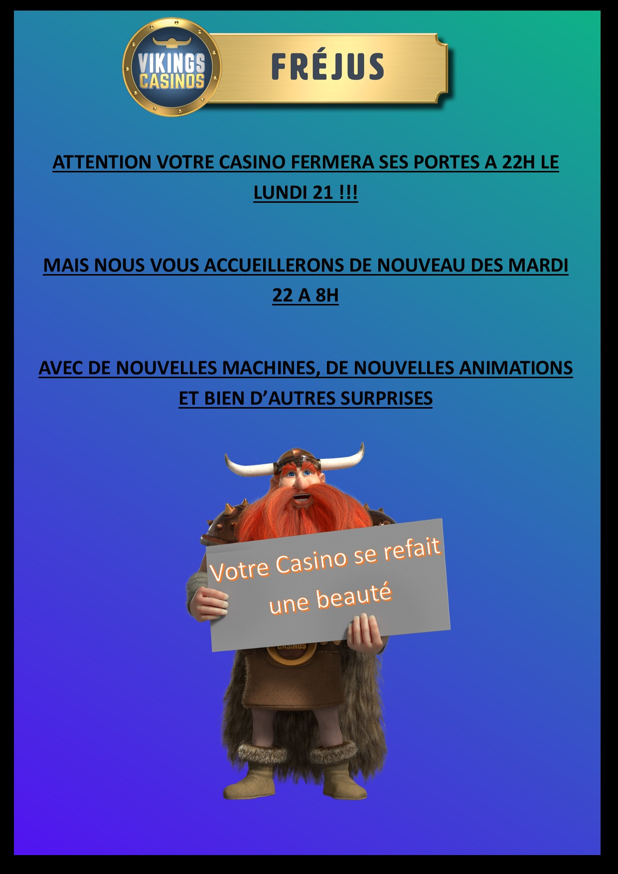 Votre Casino se refait une beauté 