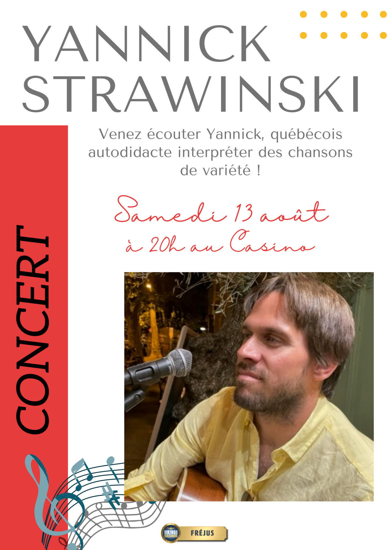 Concert de Yannick Strawinski
