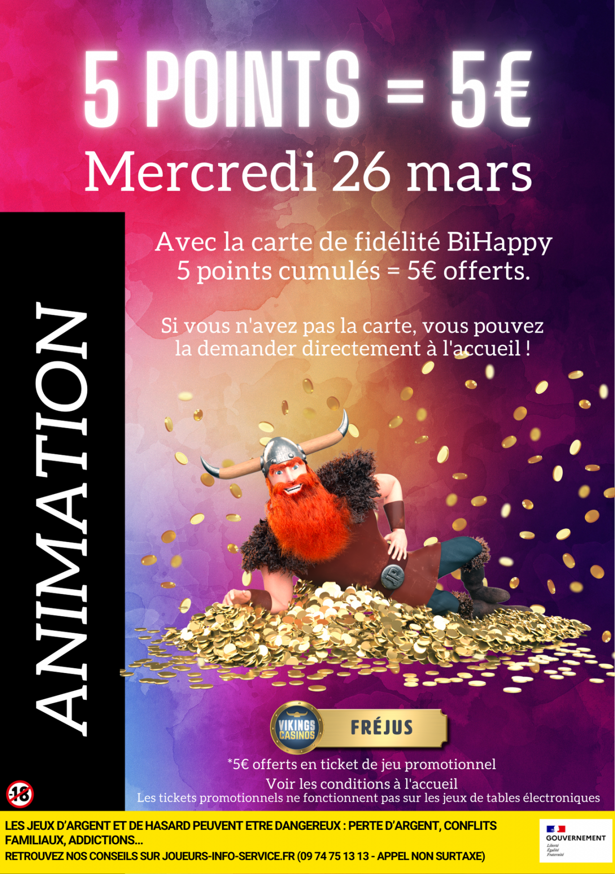 5 points collectés = 5€ offerts
