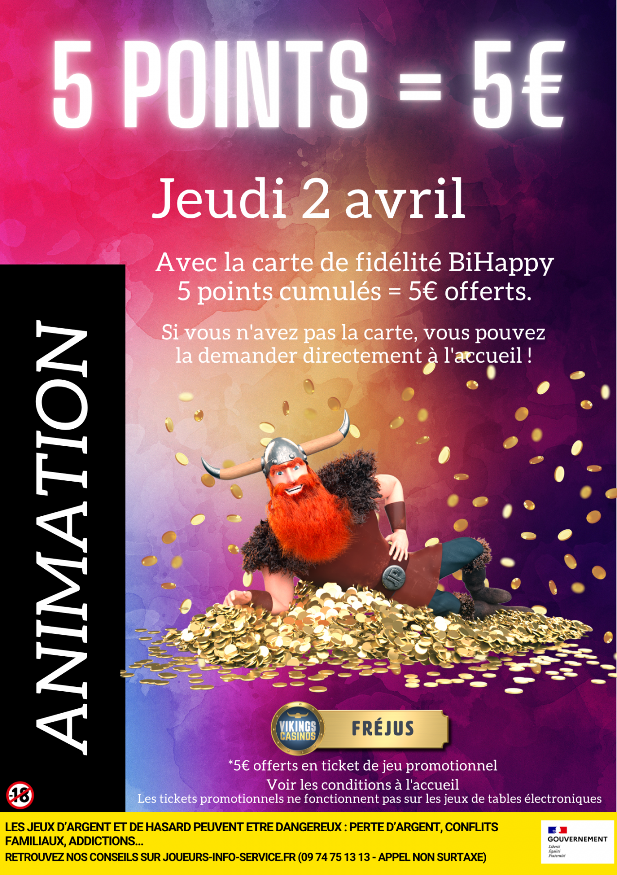 5 points collectés = 5€ offerts