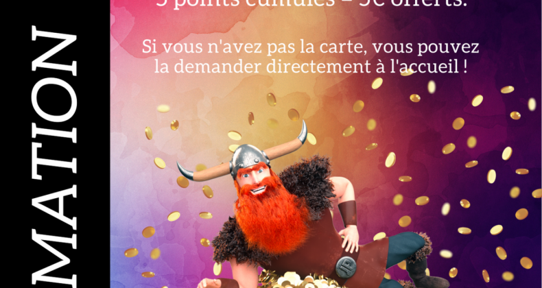 5 points collectés = 5€ offerts