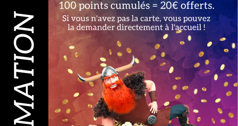 100 points collectés = 20€ offerts