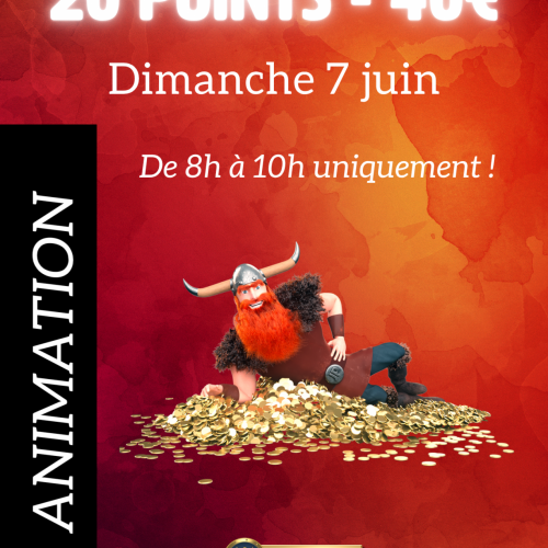 20 points collectés = 40€ offerts