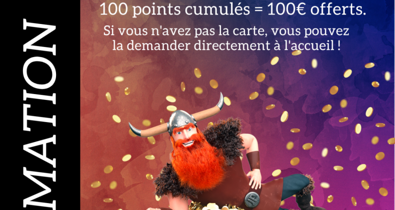 100 points collectés = 100€ offerts