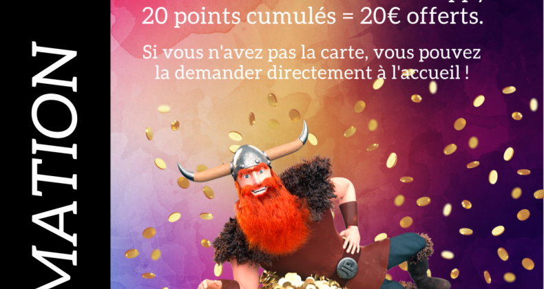 20 points collectés = 20€ offerts