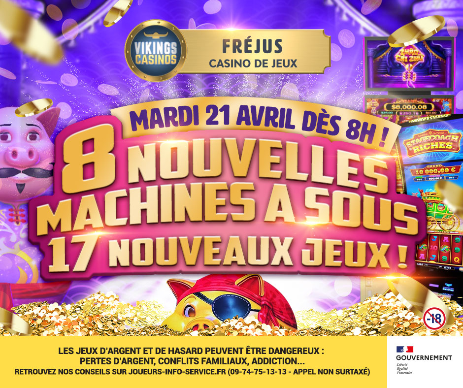 8 Nouvelles Machines à sous et 17 Nouveaux Jeux
