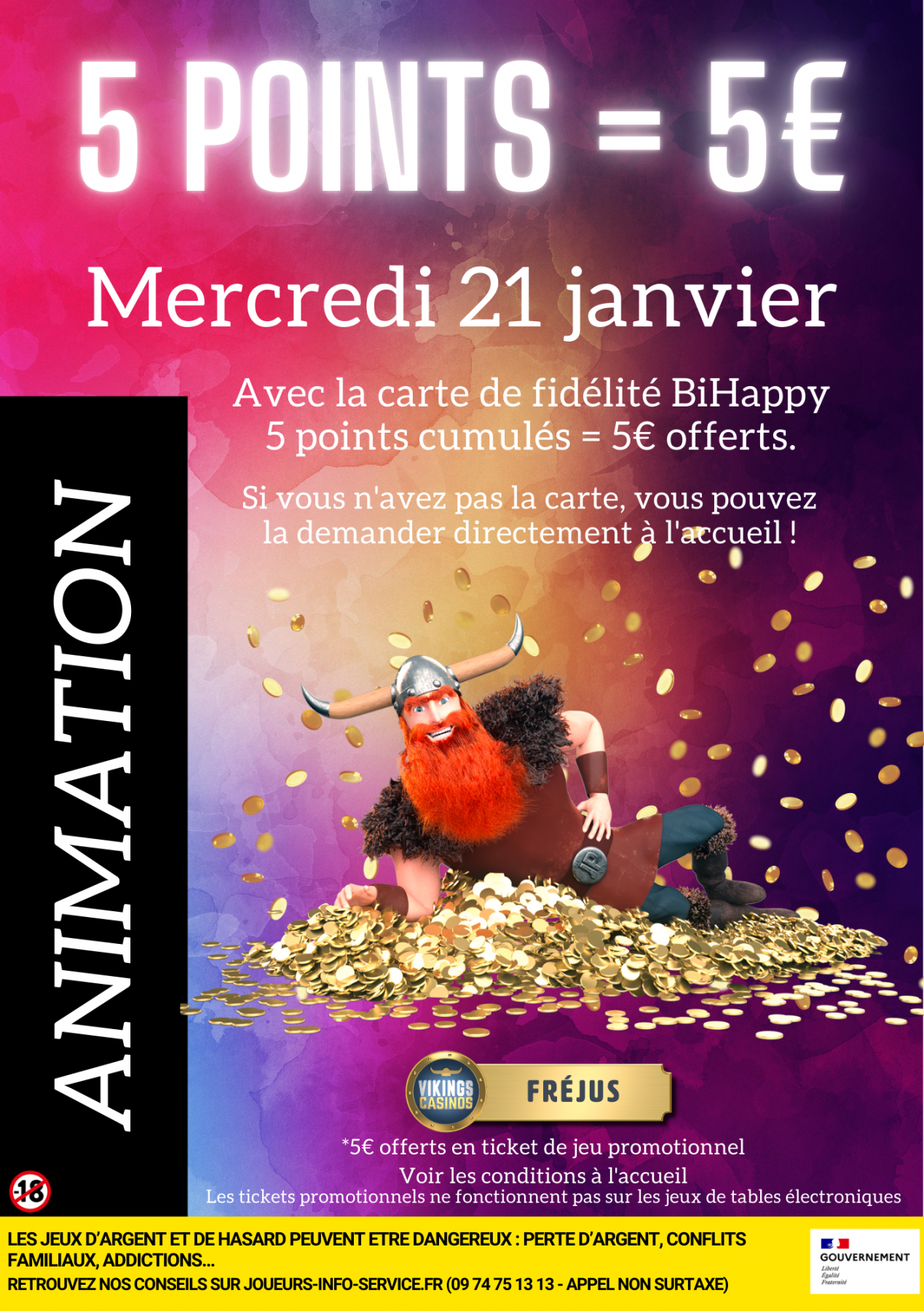 5 points collectés = 5€ offerts