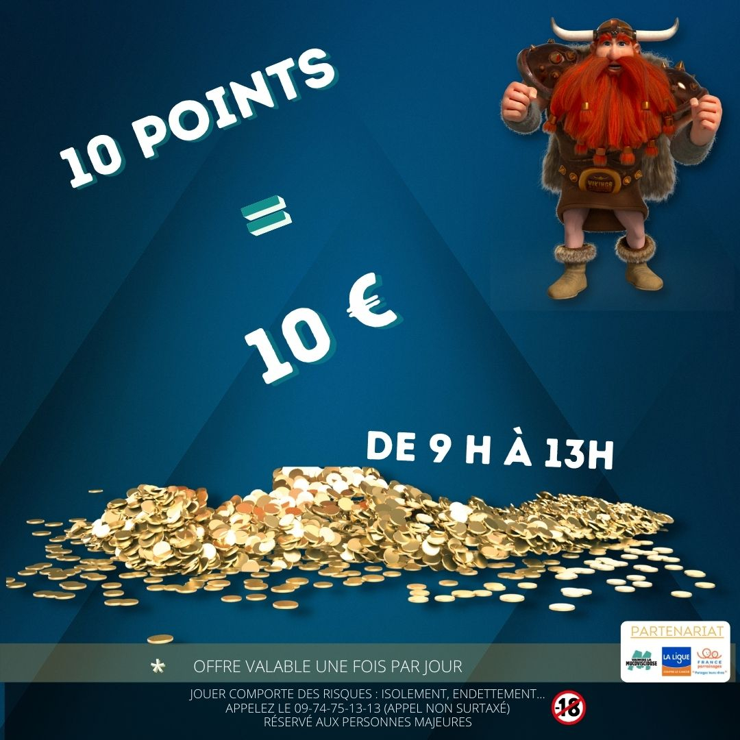 10€= 10pts