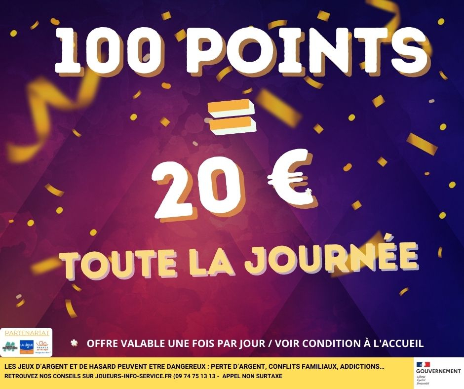 100 PTS = 20€