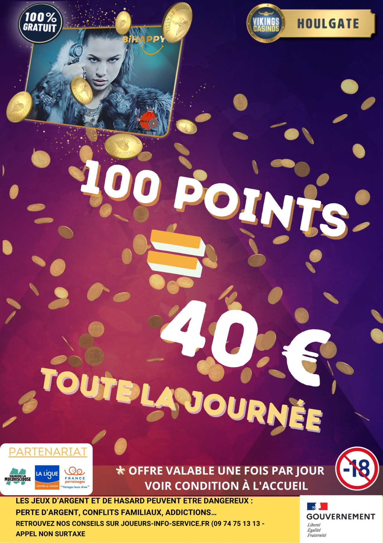 100 pts = 40€