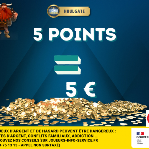5 Pts = 5 € 