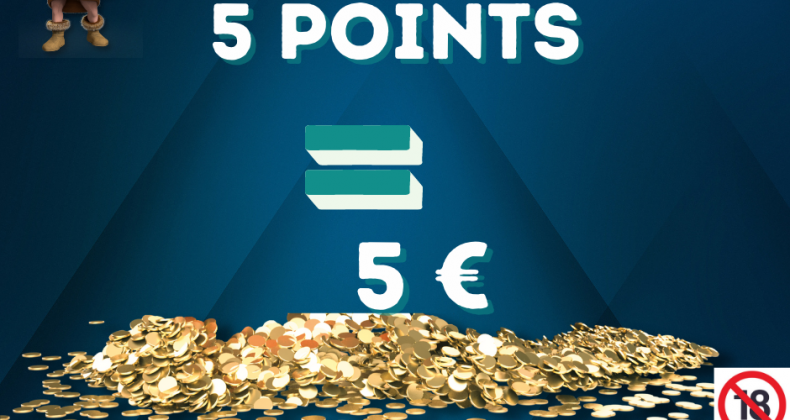 5 Pts = 5 € 