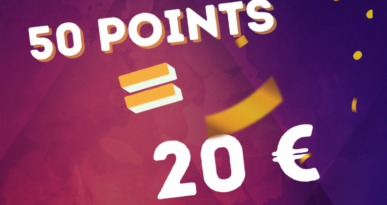 50 pts = 20€