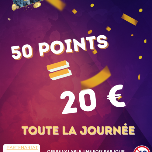 50 pts = 20€