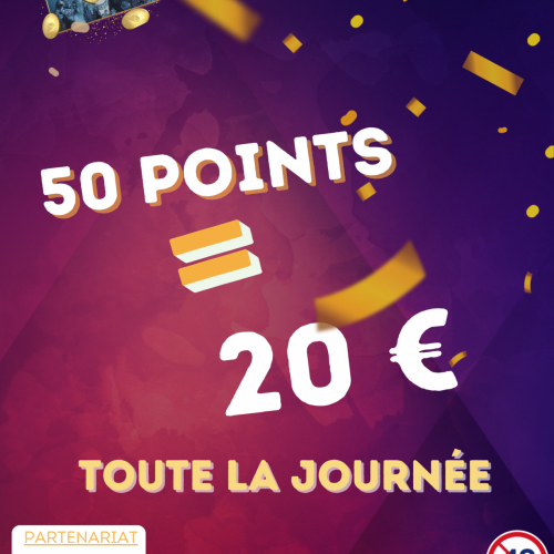 50 pts = 20€