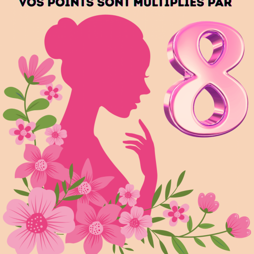 Vos points X 8 Mesdames !! -Journée de la femme