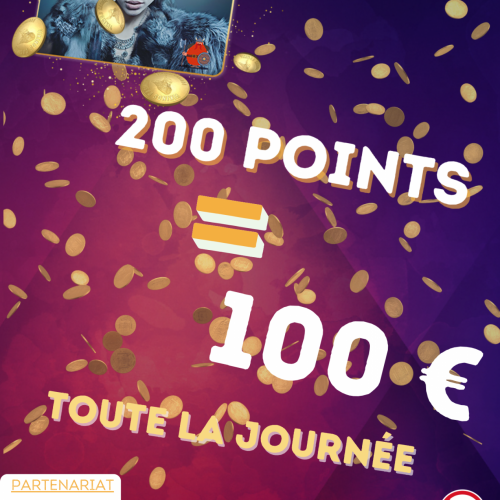 200 Pts = 100 €